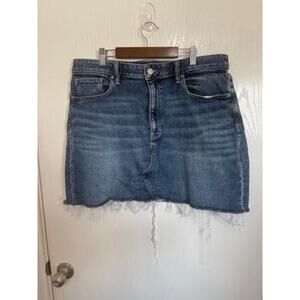 Banana Republic Denim raw hem Skirt-14